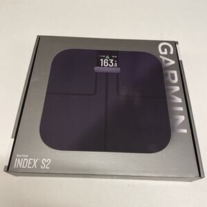 Garmin Index S2 Smart Scale Black, WiFi, Body Composition Metrics 010-02294-02